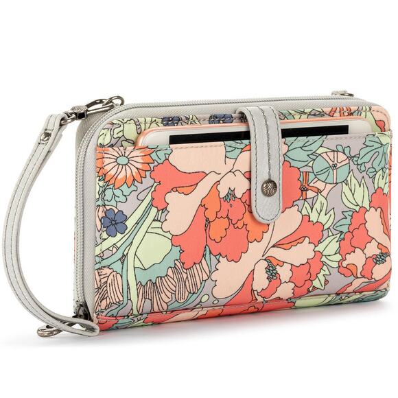 Womens Sakroots Smartphone Wristlet - Light Grey - Picture 2 of 9